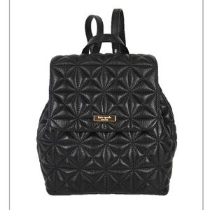 Kate spade quilted backpack with wallet